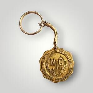 Vintage 1990 NJCAA Region XXI Women Soccer Champions Keychain Medal